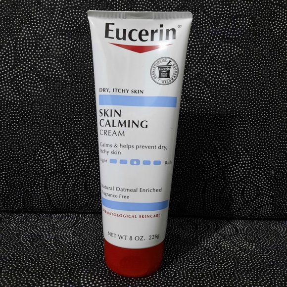 🟢 $ 5.00  Eucerin Dry Itchy Skin Therapy Calming Cream, Fragrance-Free 8oz - Picture 1 of 4